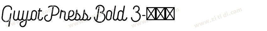 Guyot Press Bold 3字体转换